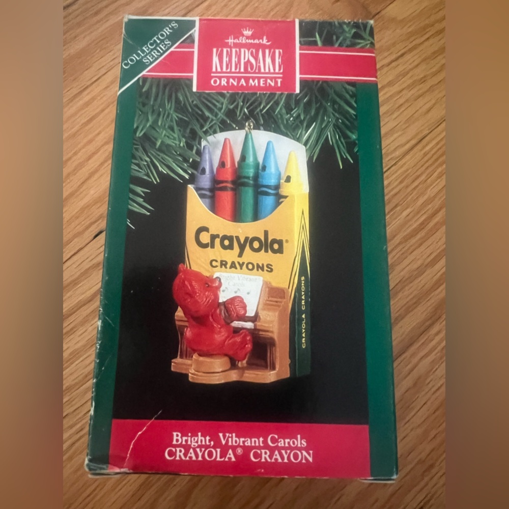 Crayola bright crayons ornament vibrant colors